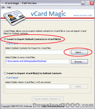 Batch vCard Import screenshot